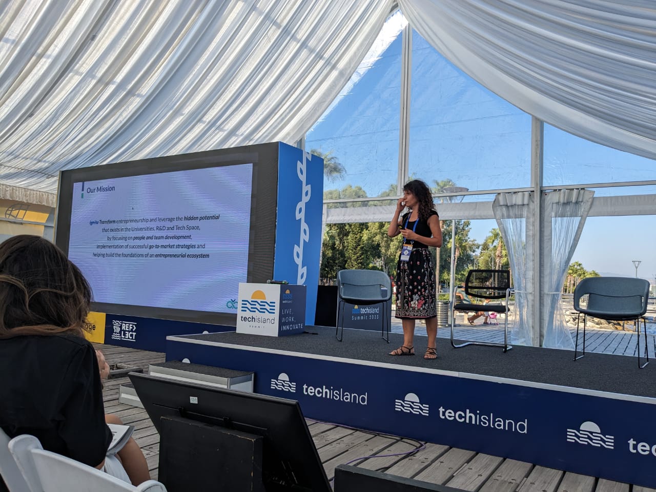 Professor Pramatari Katerina at the Reflect Festival
