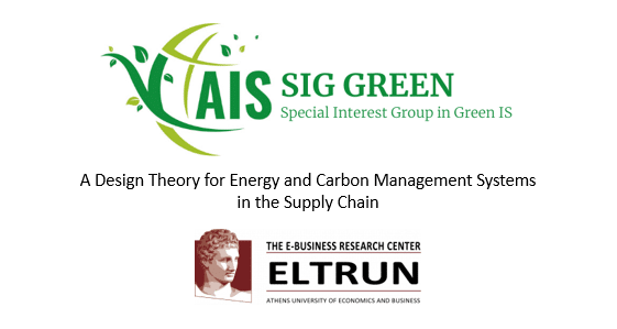Best Journal Paper in Green IS for 2022 from AIS SIG Green